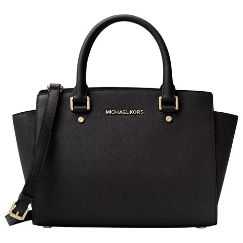 michael kors selma satchel black